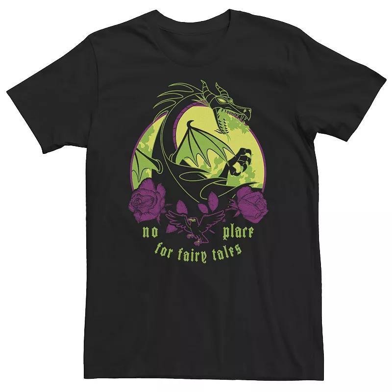 Big & Tall Disney Villains Maleficent Dragon No Place For Fairy Tales Tee, Mens Product Image