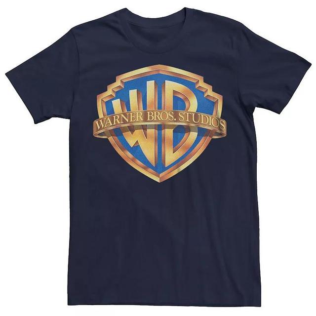 Mens Warner Bros Studios Classic Logo Graphic Tee Blue Product Image