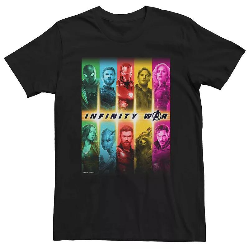 Mens Marvel Avengers: Infinity War Colorful Group Shot Tee Product Image