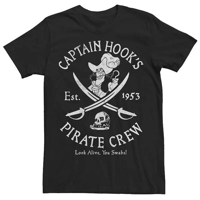 Disneys Peter Pan Captain Hook Mens Pirate Crew Graphic Tee Product Image