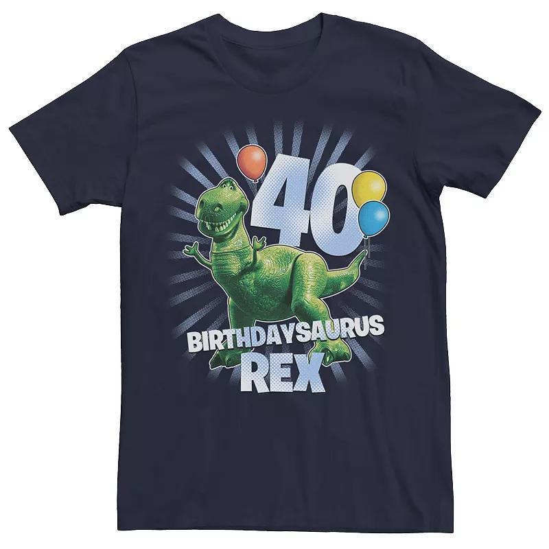 Disney / Pixars Toy Story Rex Mens Birthdaysaurus 40th Birthday Tee Blue Product Image