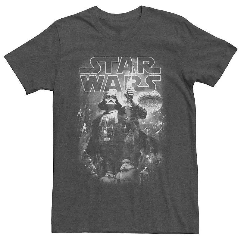 Mens Star Wars Vintage Photo Graphic Tee Grey Product Image