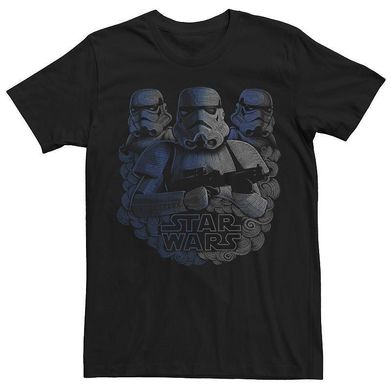 Mens Star Wars Stormtrooper Faded Trio Portrait Tee Product Image