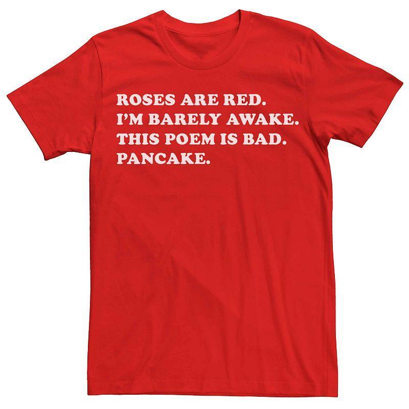 Mens Pancake Poem Valentine Tee Shirt Product Image