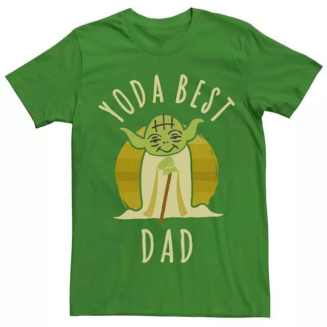 Mens Star Wars Yoda Best Dad Graphic Tee Product Image