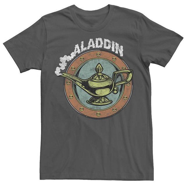 Disneys Aladdin Mens Magic Lamp Circle With Rings Tee Grey Product Image