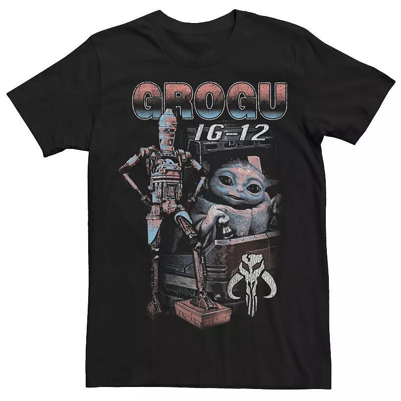 Mens Star Wars The Mandalorian Grogu IG-12 Portrait Graphic Tee Product Image