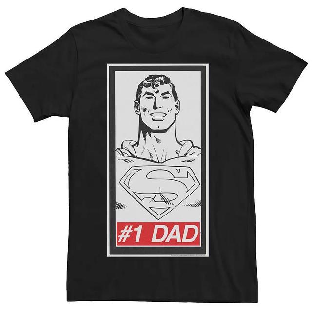 Mens DC Comics Superman #1 Dad Poster Tee Product Image