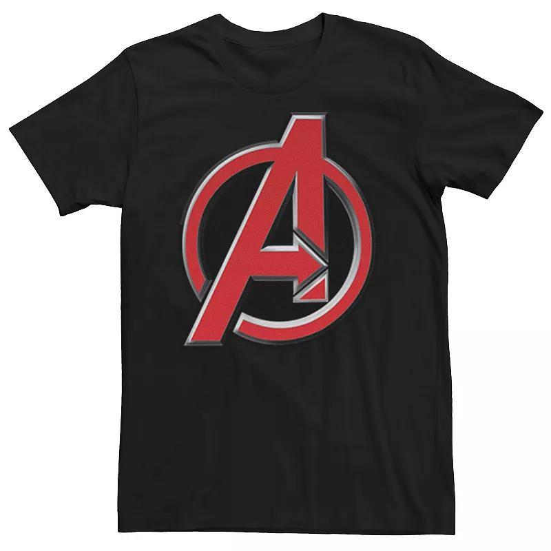 Big & Tall Marvel Avengers Endgame Shatter Logo Hero Graphic Tee, Mens Product Image