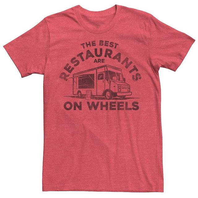 Mens Food Truckin Graphic Tee Red Grey Product Image