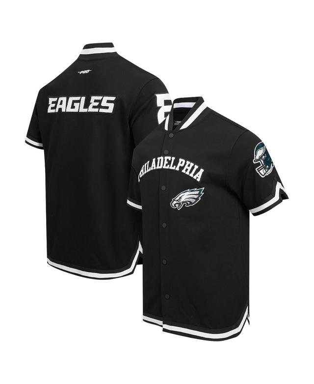 Pro Standard Mens Black Philadelphia Eagles Classic Warm-Up Full-Snap Jacket Product Image