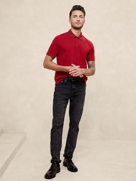 Slim Cotton Pique Polo Product Image