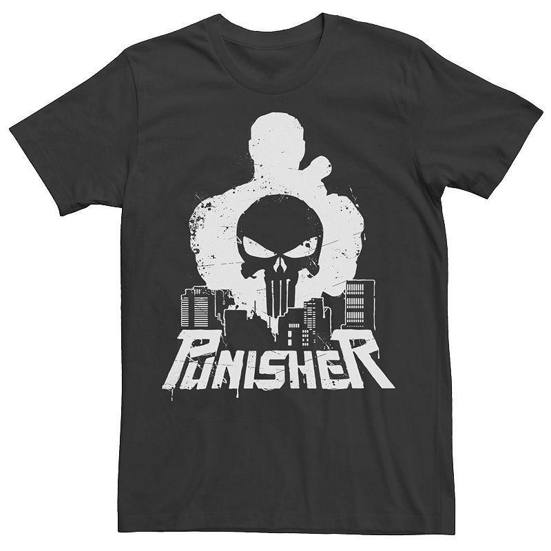 Mens Marvel The Punisher Cityscape Silhouette Graphic Tee Product Image