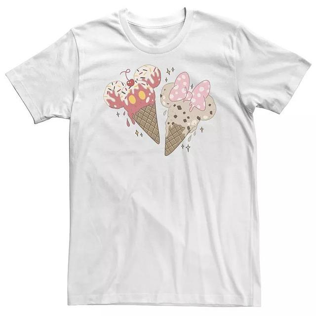 Big & Tall Disney Mickey And Friends Mickey & Minnie Ice Cream Cones Tee, Mens Product Image