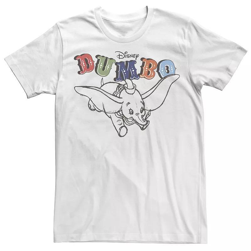 Disneys Dumbo Mens Retro Flying Circus Title Tee Product Image