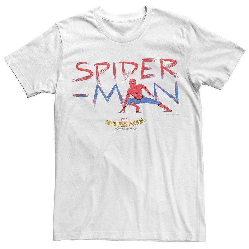 Mens Marvel Spider-Man Sketch Graphic Tee Product Image