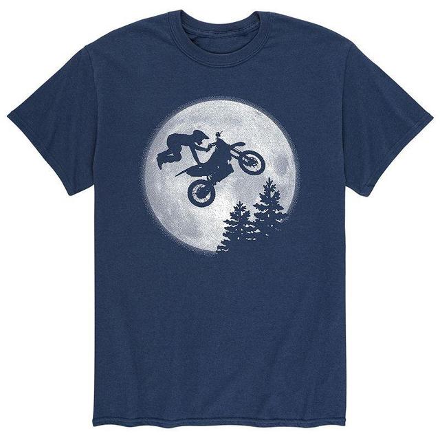 Mens Stunt Rider Moon Tee Blue Product Image