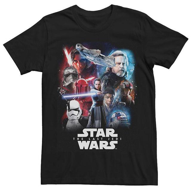 Mens Star Wars The Last Jedi Character Portrait Mashup Tee Product Image