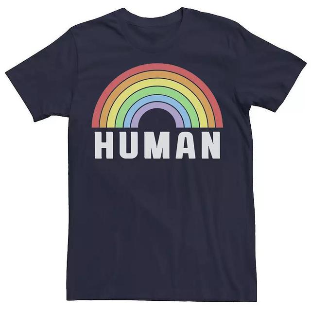 Mens Human Pride Rainbow Tee Black Product Image