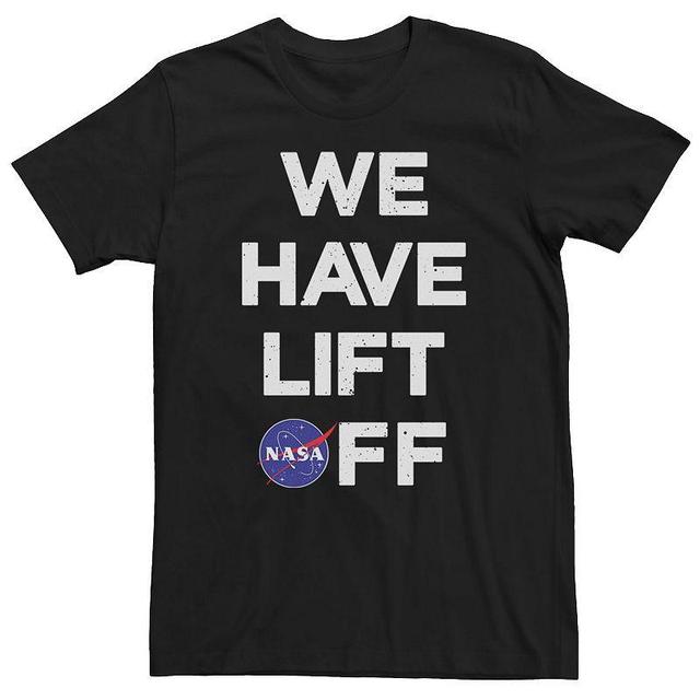 Mens NASA We Have Lift Off Text Stack Logo Tee Product Image