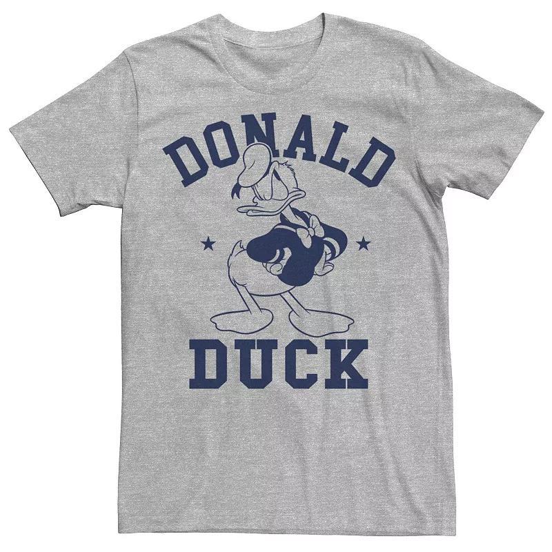 Disneys Donald Duck Blue & White Angry Pose Portrait Mens Tee Athletic Grey Product Image