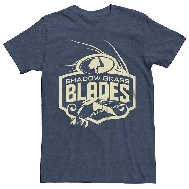 Mens Shadow Grass Blades Logo Graphic Tee Navy Grey Product Image