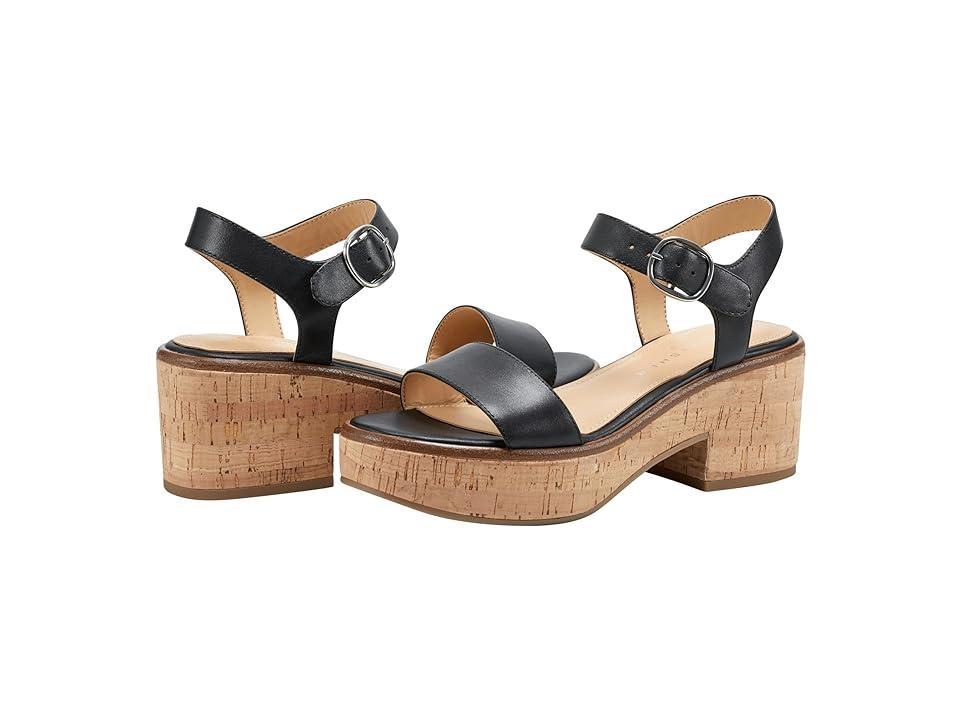 Metallic Cork Ankle-Strap Sandals Product Image
