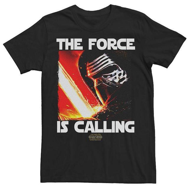 Mens Star Wars The Force Awakens Kylo Ren The Force Is Calling Tee Product Image