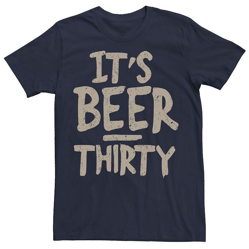 Big & Tall Beer Thirty Text Tee, Mens, Size: XXL Tall, Blue Product Image