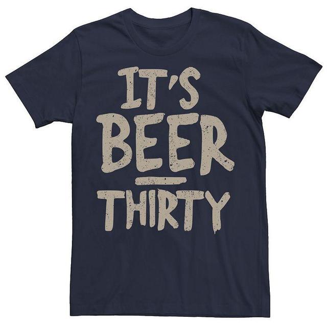 Big & Tall Beer Thirty Text Tee, Mens, Size: XXL Tall, Blue Product Image