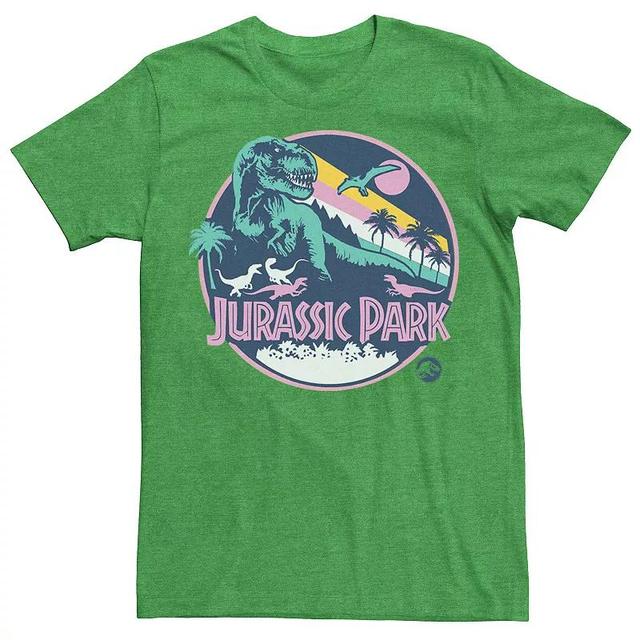 Mens Jurassic Park Retro Rex Scene Tee Kelly Grey Product Image