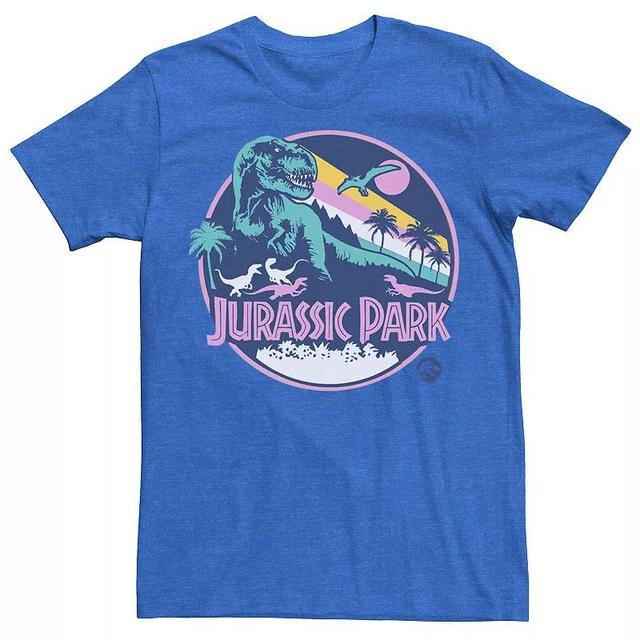 Mens Jurassic Park Retro Rex Scene Tee Kelly Grey Product Image