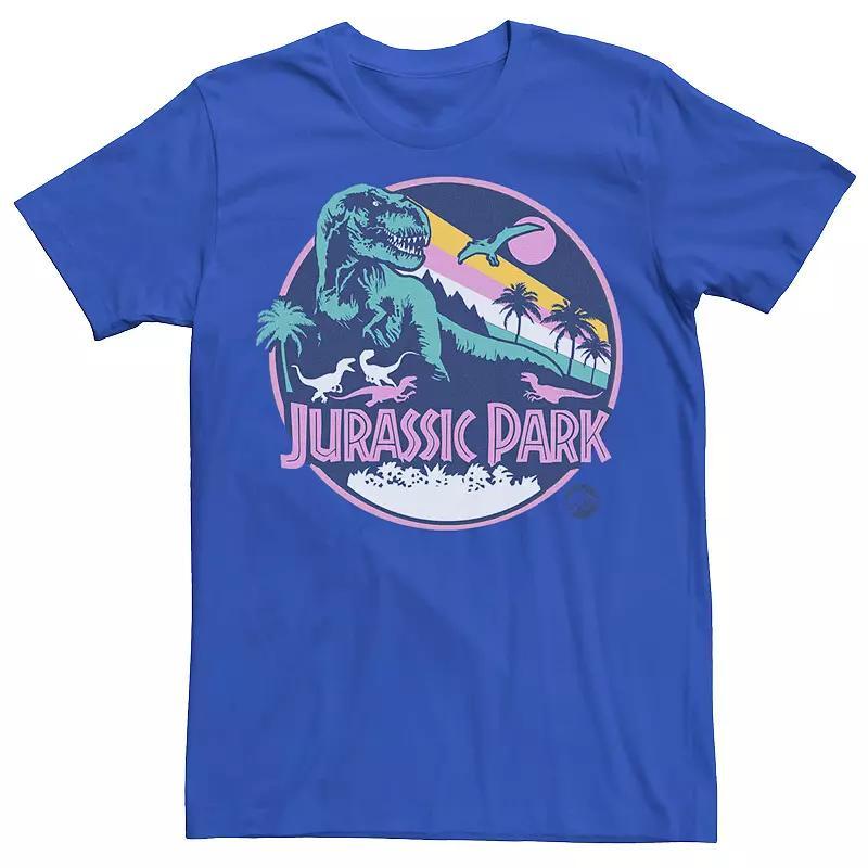 Mens Jurassic Park Retro Rex Scene Tee Kelly Grey Product Image