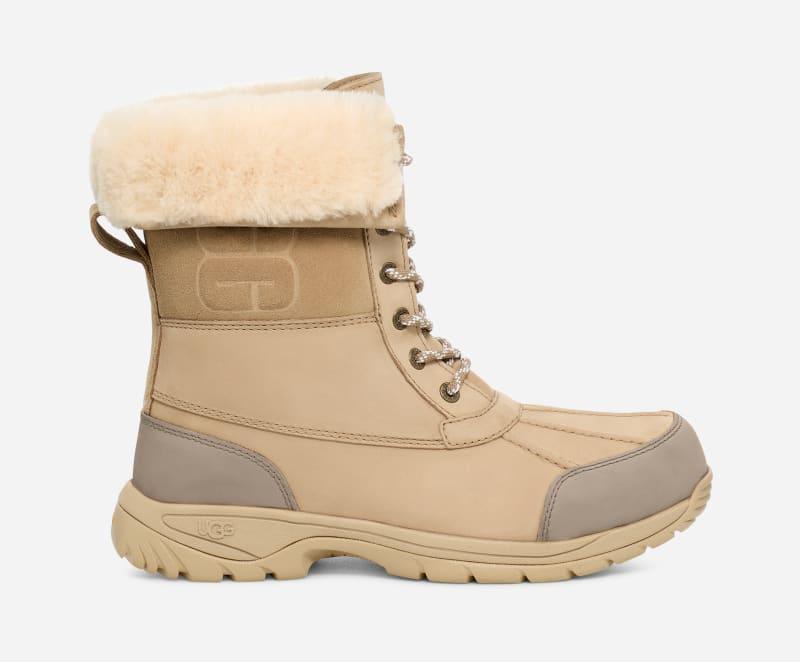 Men's Butte Logo Waterproof Leather Snow Boots Product Image