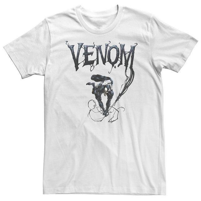 Marvel Big & Tall Marvel Venom Symbiote Style Swing Tee, Men's, Size: XXL Tall, White - Size: XXL Tall Product Image