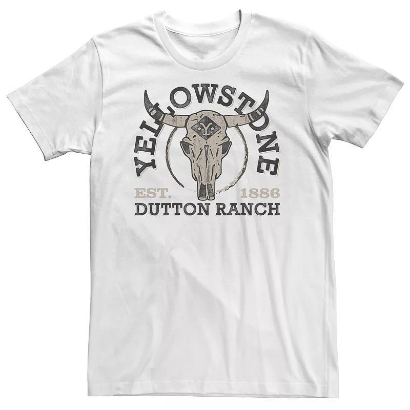 Big & Tall Yellowstone Dutton Ranch Skull Logo Tee, Mens Product Image