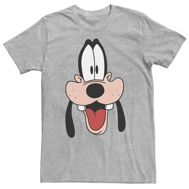 Big & Tall Disney A Goofy Movie Goofy Big Face Tee, Mens Athletic Grey Product Image