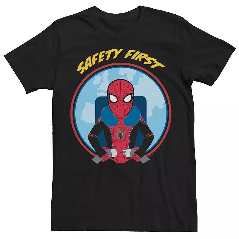 Marvel Mens Spider-Man Far From Home Buckle Up Safety First, Short Sleeve T-shirt Product Image