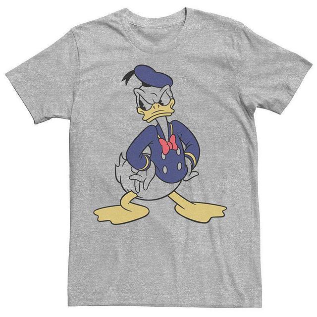 Disneys Donald Duck Traditional Angry Pose Portrait Mens Tee Athletic Grey Product Image