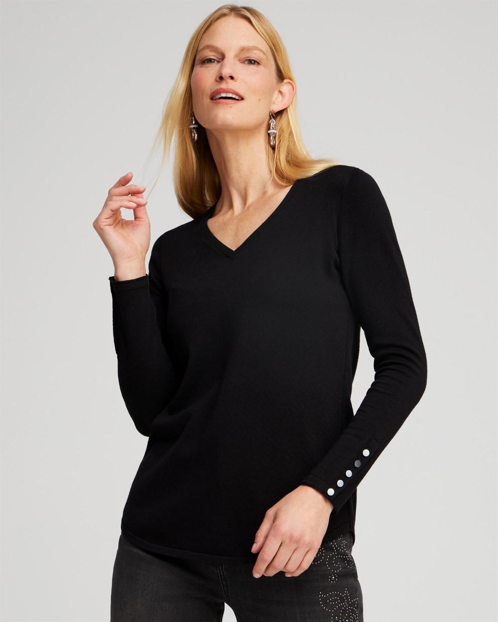 Women's V-Neck Pullover Sweater product image