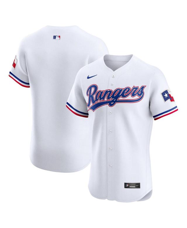 Nike Mens White Texas Rangers Home Elite Jersey - White Product Image