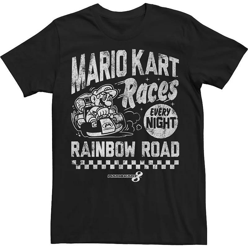 Mens Nintendo Race Nights Gaming Logo Text Tee Product Image