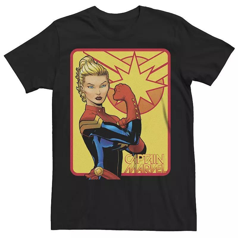 Mens Captain Marvel Poster Graphic Tee Product Image