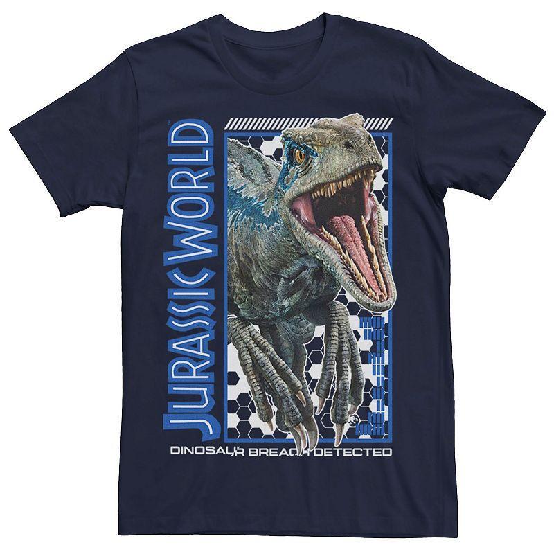 Mens Jurassic World Blue Dino Breach Tee Product Image