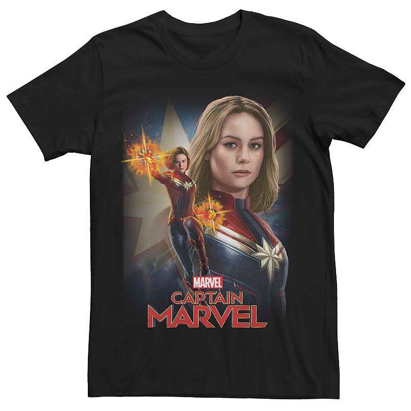 Mens Captain Marvel Profile Portrait Tee Product Image