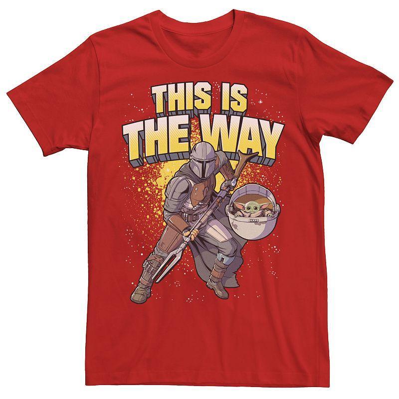 Mens Star Wars: The Mandalorian This Is The Way Action Pose Tee Product Image