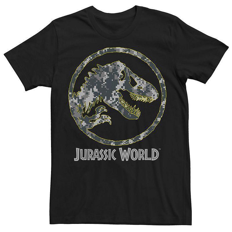 Mens Jurassic World Camouflage Fossil Coin Logo Tee Product Image