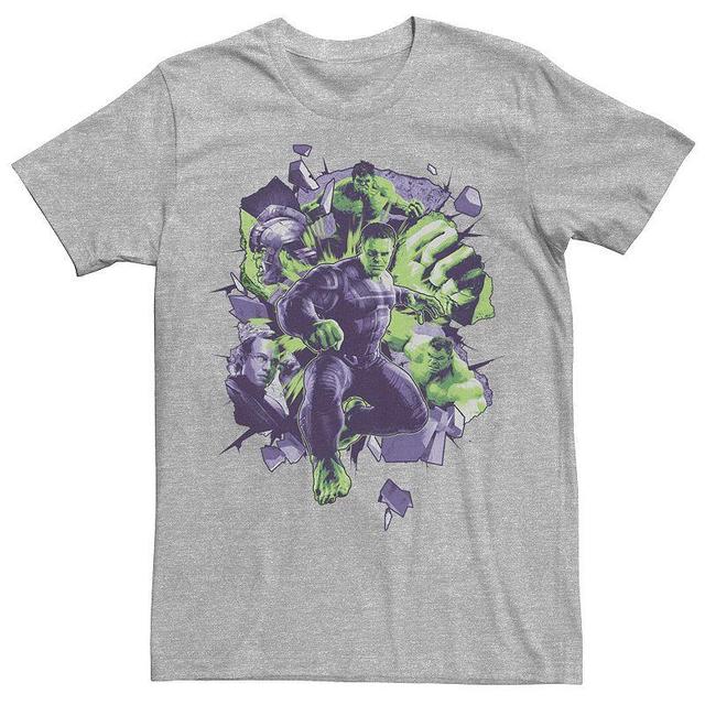 Mens Marvel Avengers: Endgame The Hulk Mashup Graphic Tee Med Grey Product Image