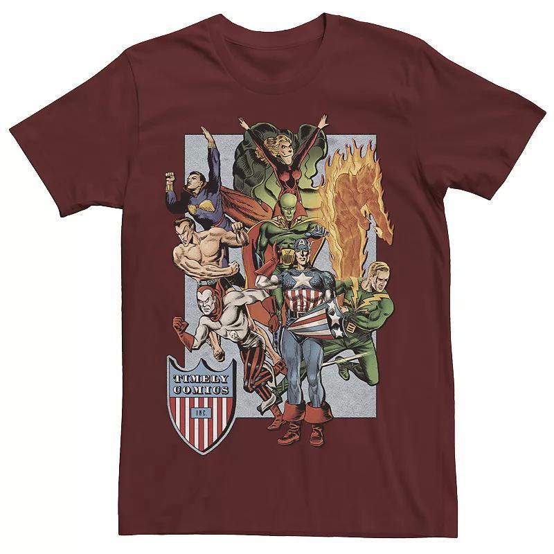 Mens Marvel FOOM Timely Comics Inc. Tee Red Product Image