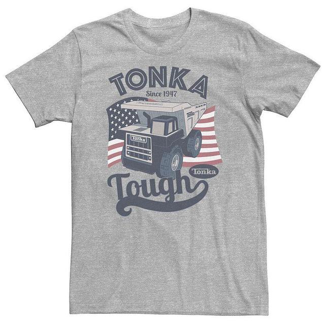 Big & Tall Tonka Tough American Flag Logo Tee, Mens Athletic Grey Product Image